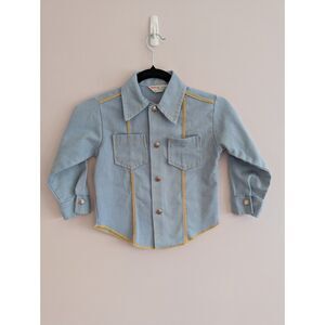 Vintage Kids Health-tex Western Button Down Shirt size 7